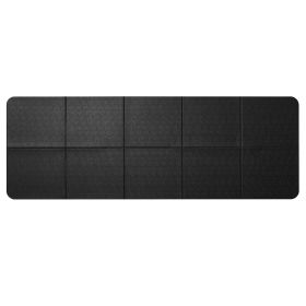 Foldable Walking Pad Treadmill Mat, 1/4" Thick, 24" x 68" Exercise Equipment Mat for Elliptical on Carpet Hardwood Floor
