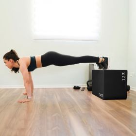 3 In 1 Foam Plyometric Box with 3 Heights and Easy-to-Clean PU Cover