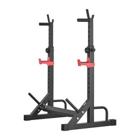 Power Cage Squat Rack, Home Gym Power Rack with Adjustable Height & Width