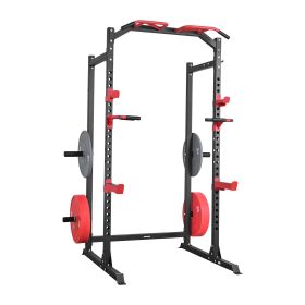Power Cage Power Rack, Multifunctional Barbell Squat Rack with Adjustable Height