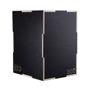 3 in 1 Plyometric Jump Box, 30/24/20 Inch Wooden Plyo Box, Platform & Jumping Agility Box
